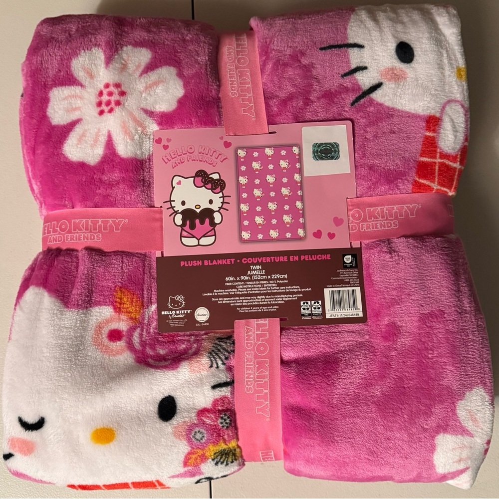 Hello Kitty Oversized Plush Blanket 60x90